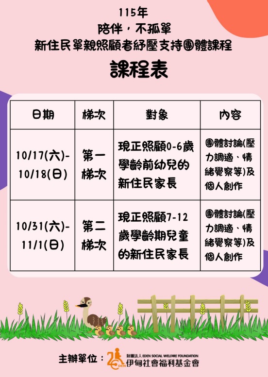 陪伴不孤單－新住民單親照顧者紓壓支持團體課程2.jpg
